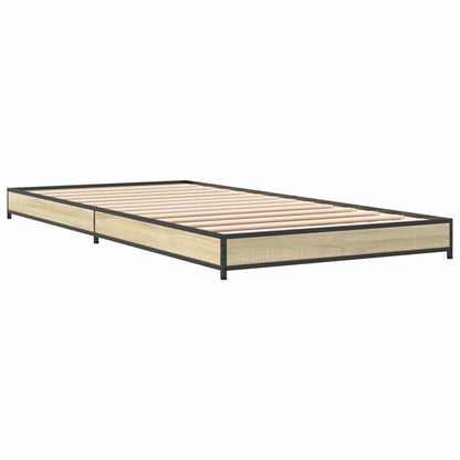 Bed Frame without Mattress Height 14.5 cm Length 200 cm Sonoma Oak 80 cm
