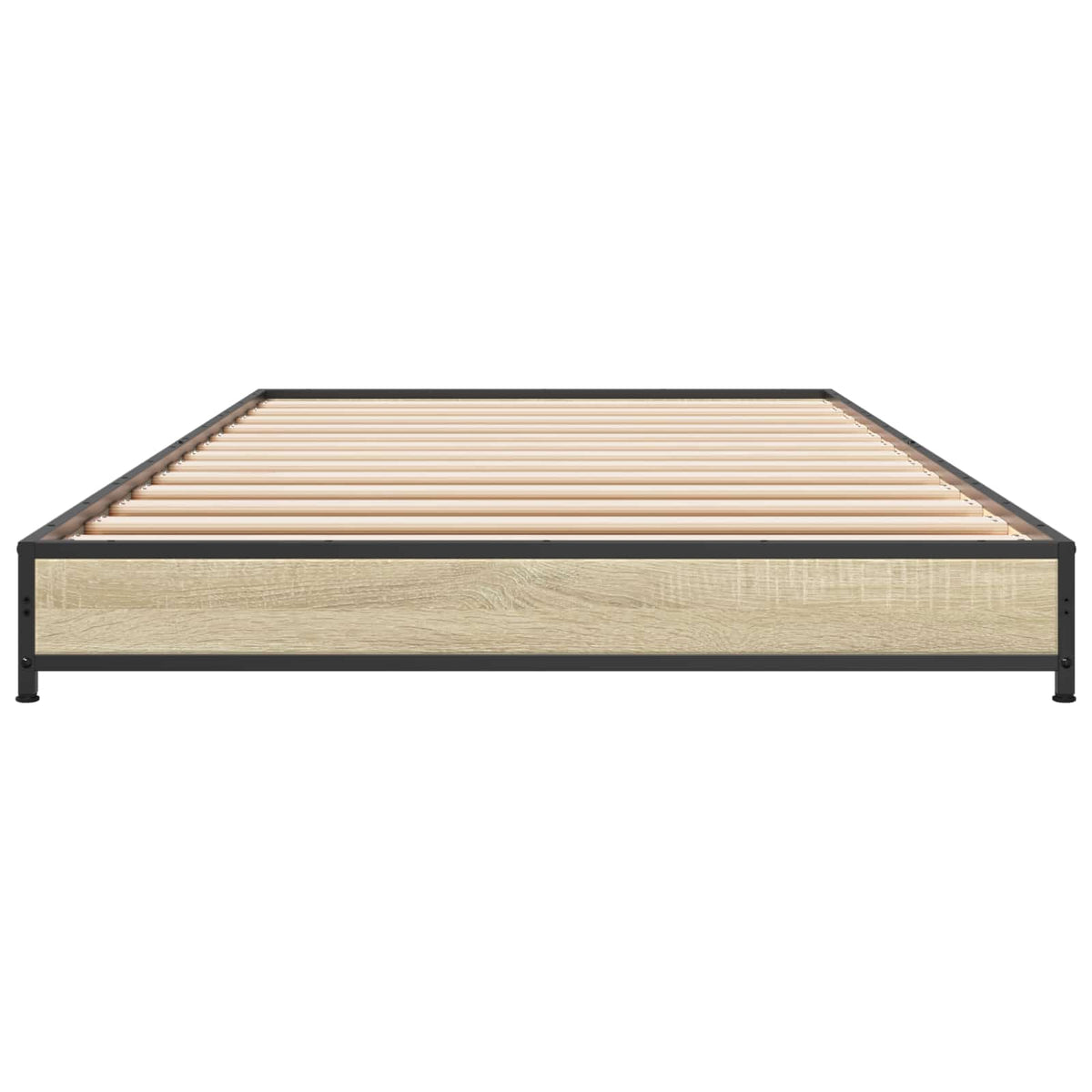 Bed Frame without Mattress Height 14.5 cm Length 200 cm Sonoma Oak 80 cm