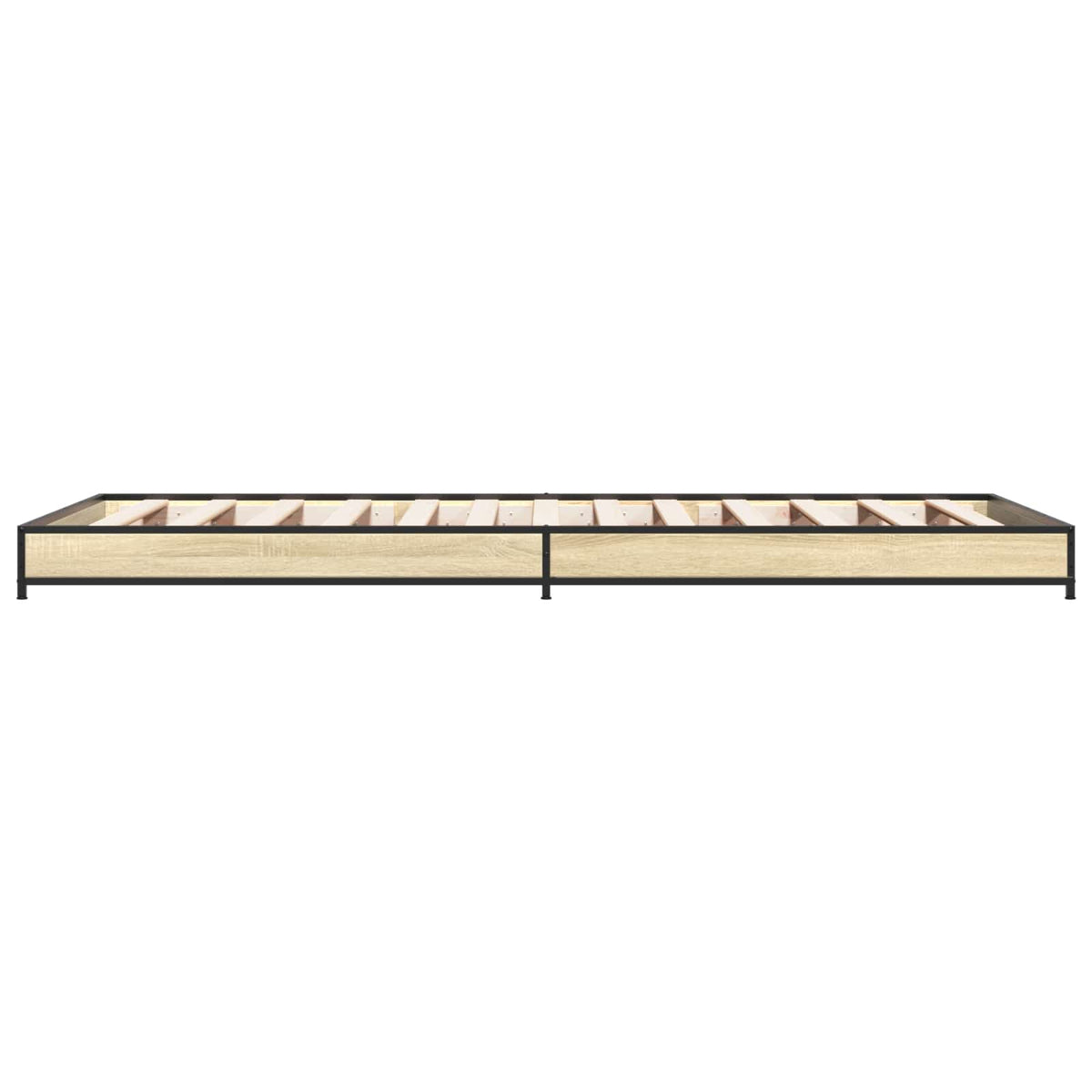 Bed Frame without Mattress Height 14.5 cm Length 200 cm Sonoma Oak 80 cm