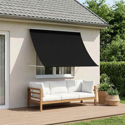 Retractable Awning 400 x 150 cm Black