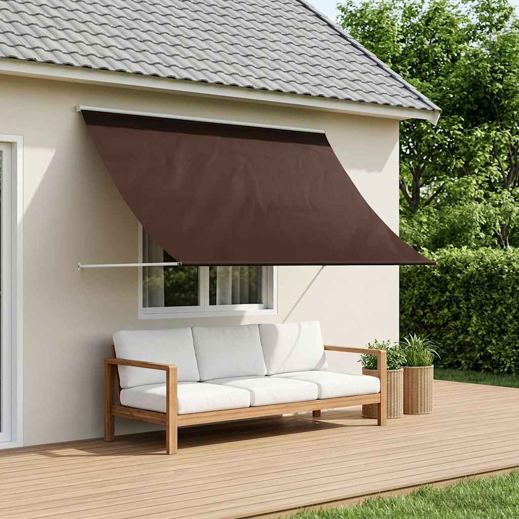 Retractable Awning 150 x 150 cm Brown