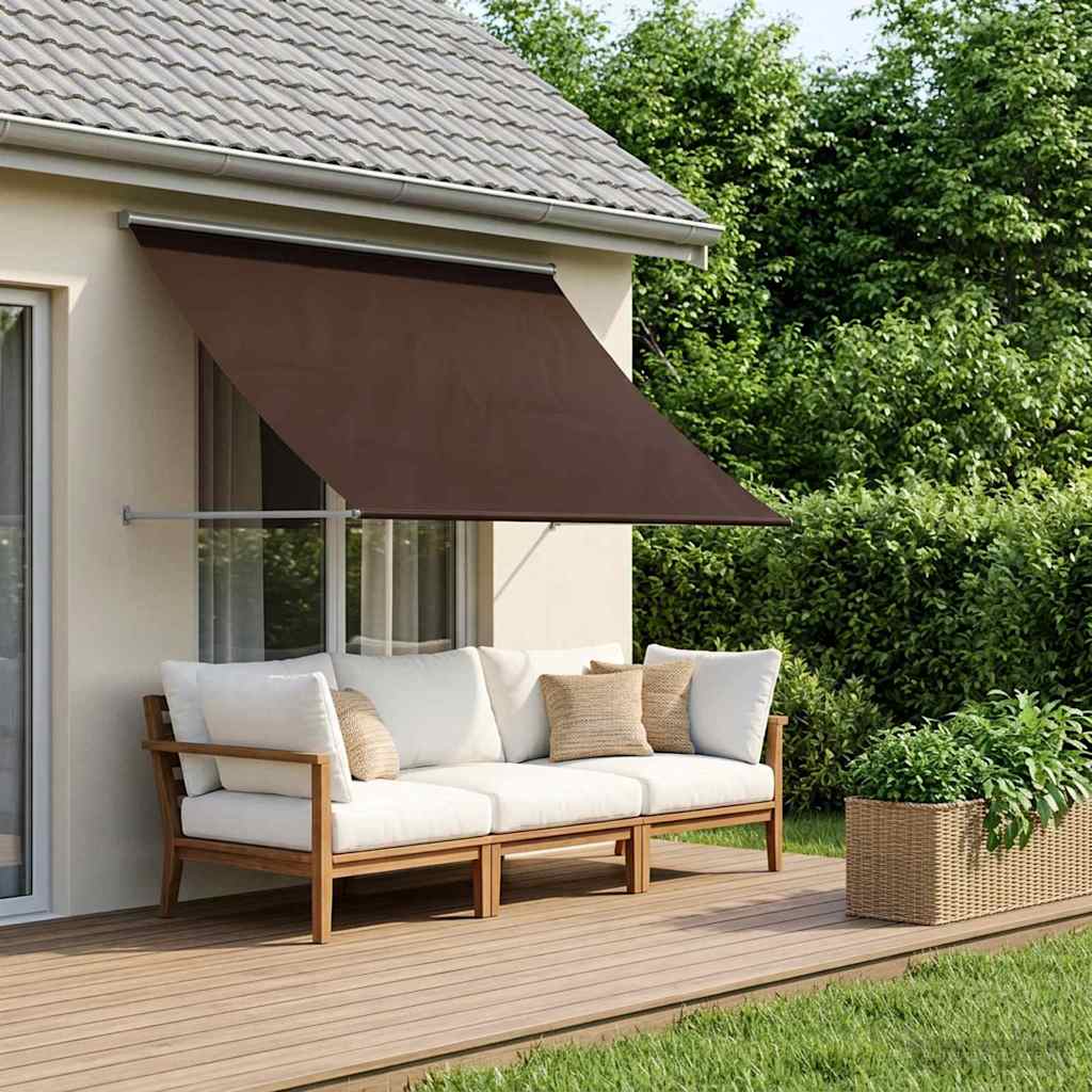 Retractable Awning 200 x 150 cm Brown