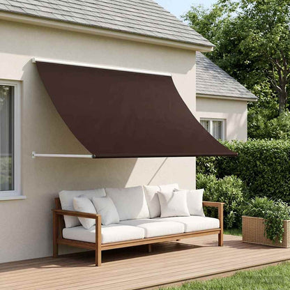 Retractable Awning 350 x 150 cm Brown