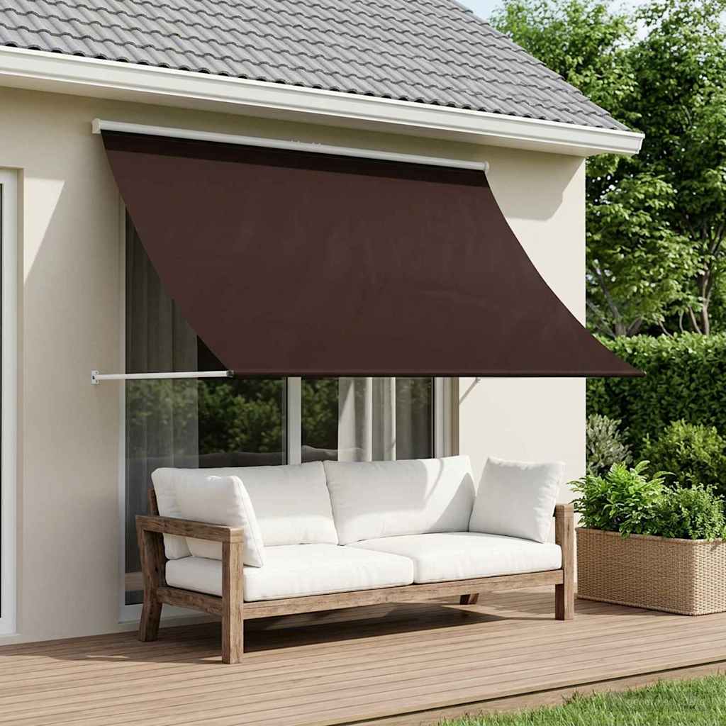 Retractable Awning 400 x 150 cm Brown