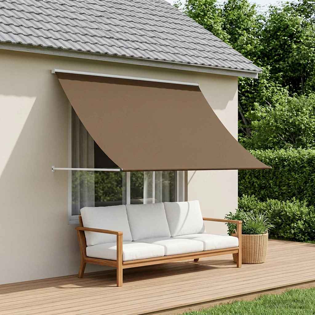 Retractable Awning 100 x 150 cm Taupe