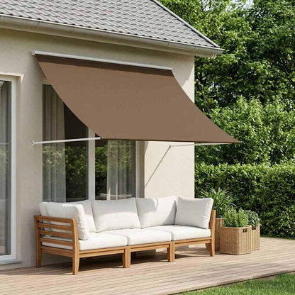 Retractable Awning 150 x 150 cm Taupe