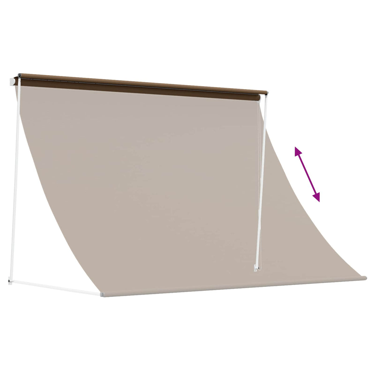Retractable Awning 250 x 150 cm Taupe