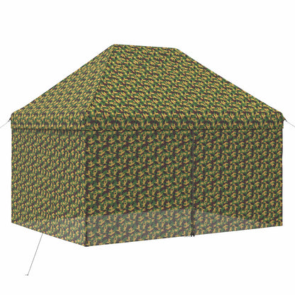 vidaXL Canopy Tent with 4 Sidewalls 2.9 x 4.3 m Army Camouflage 3