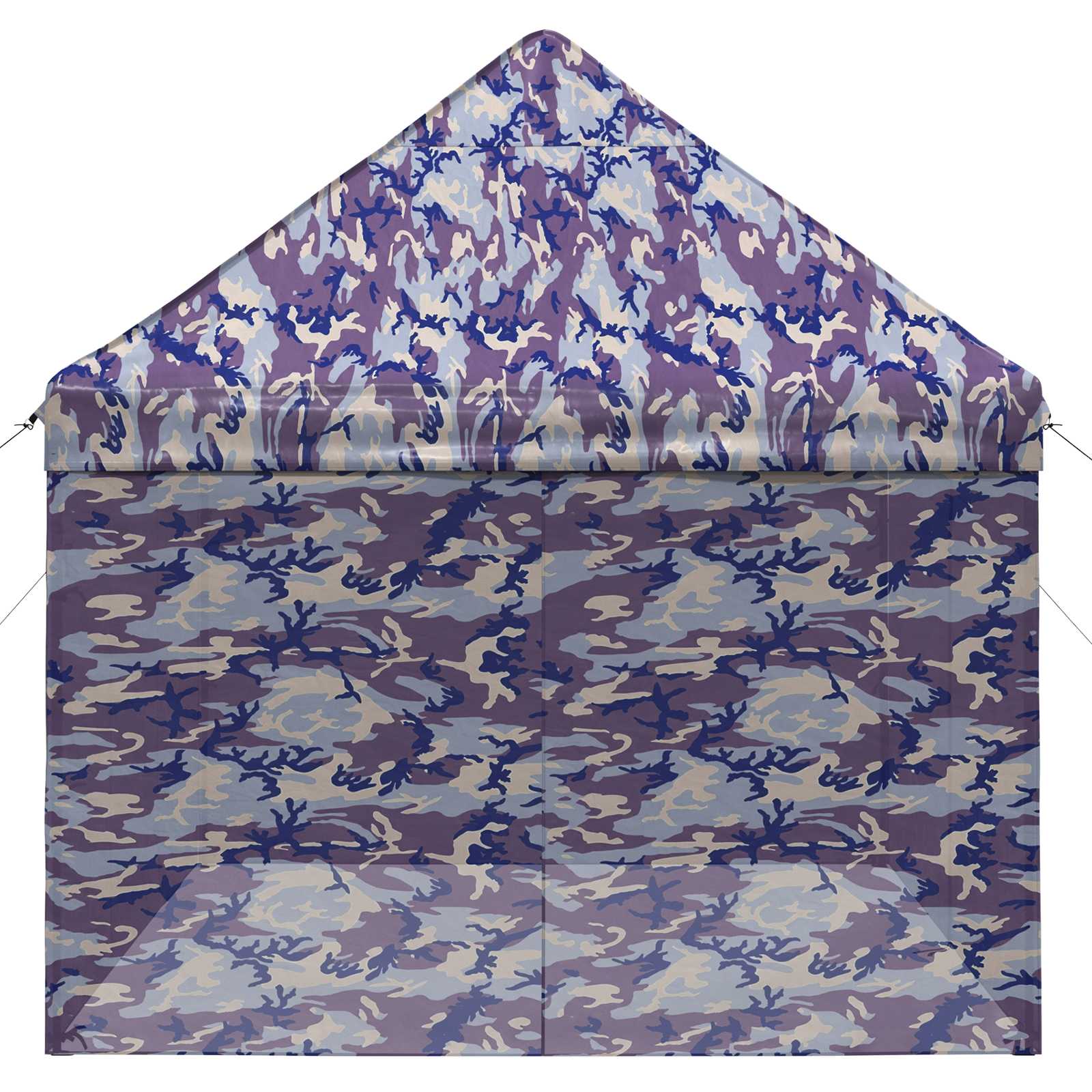 vidaXL Pop-up Gazebo with 4 Sidewalls 2.9 x 4.3 m Blue Camouflage 5