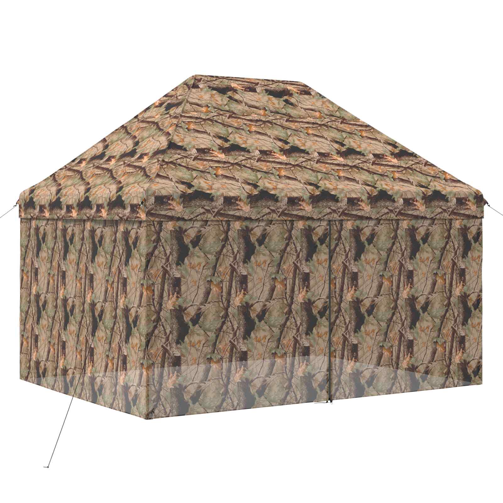 vidaXL Pop-up Gazebo with 4 Sidewalls 3 x 4 m Forest Camouflage 3