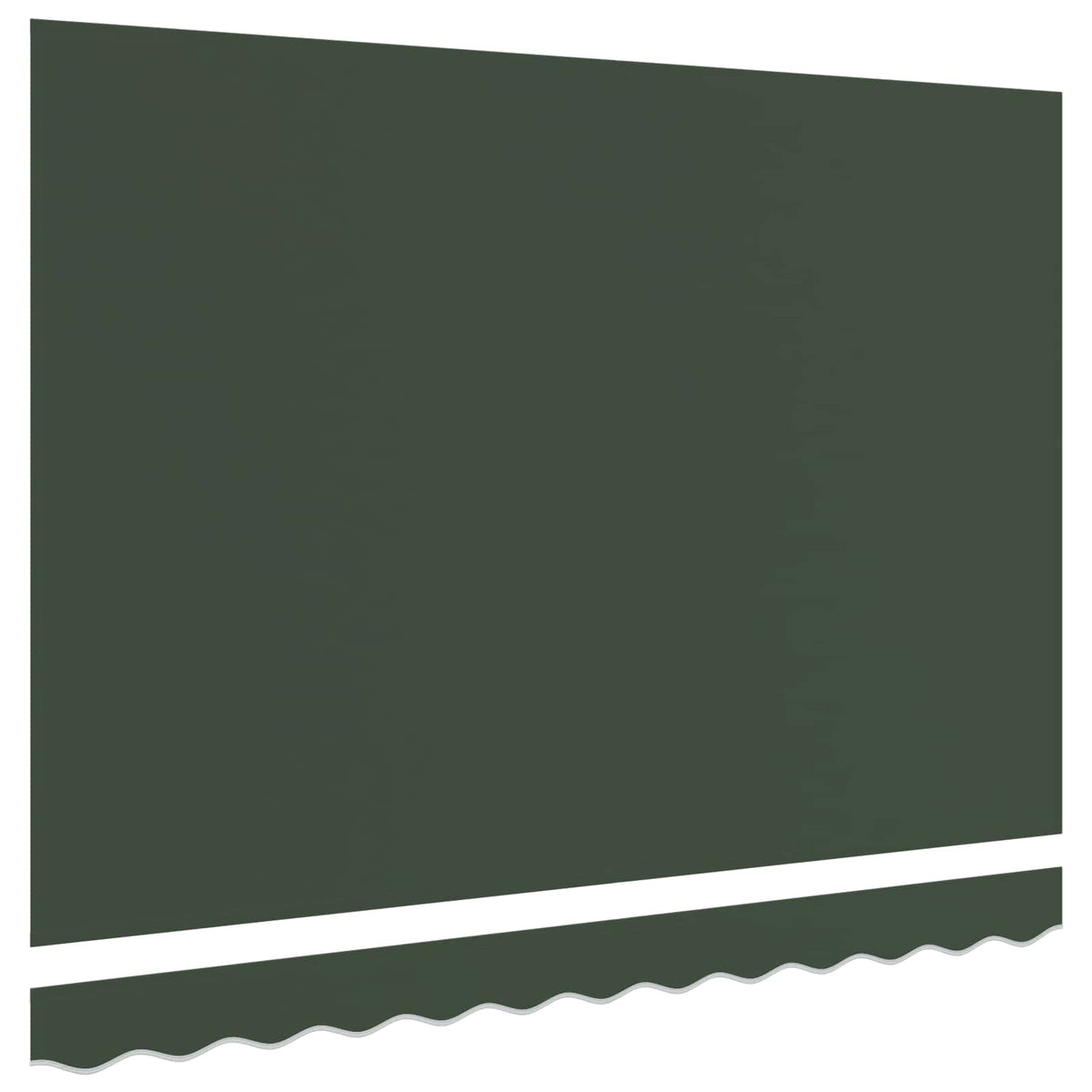 Awning Canopy Replacement for 4x2 m Polyester Dark green