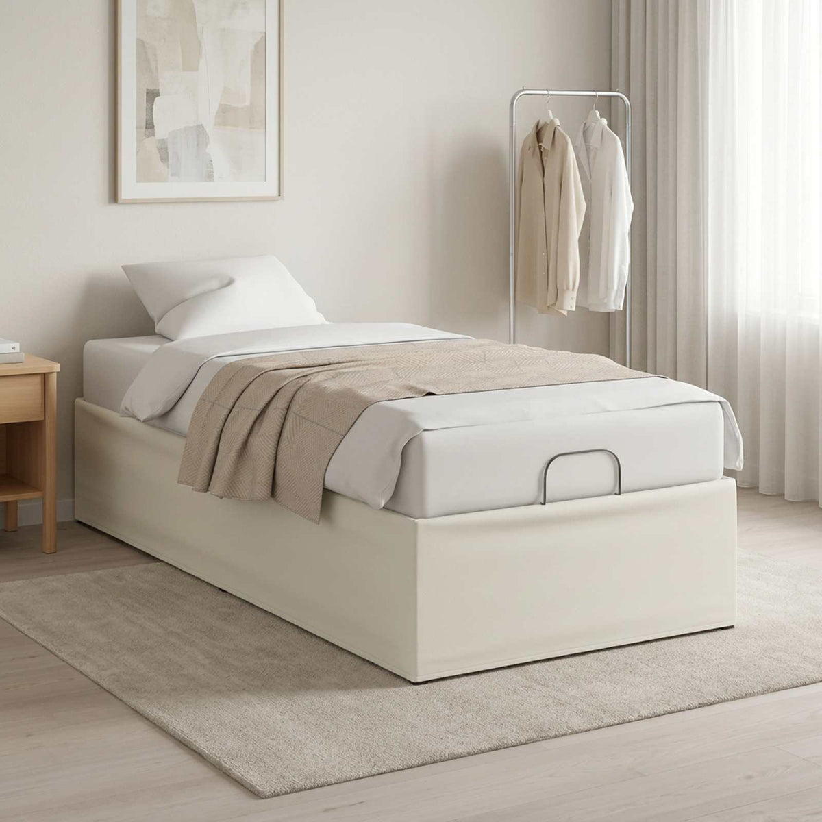 vidaXL Electric Adjustable Bed Frame White 200 x 100 x 33.5 cm Steel 4