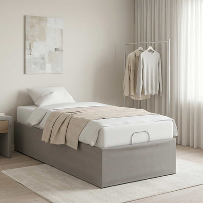 vidaXL Electric Adjustable Bed Frame Light Grey 200 x 100 x 33.5 cm 1