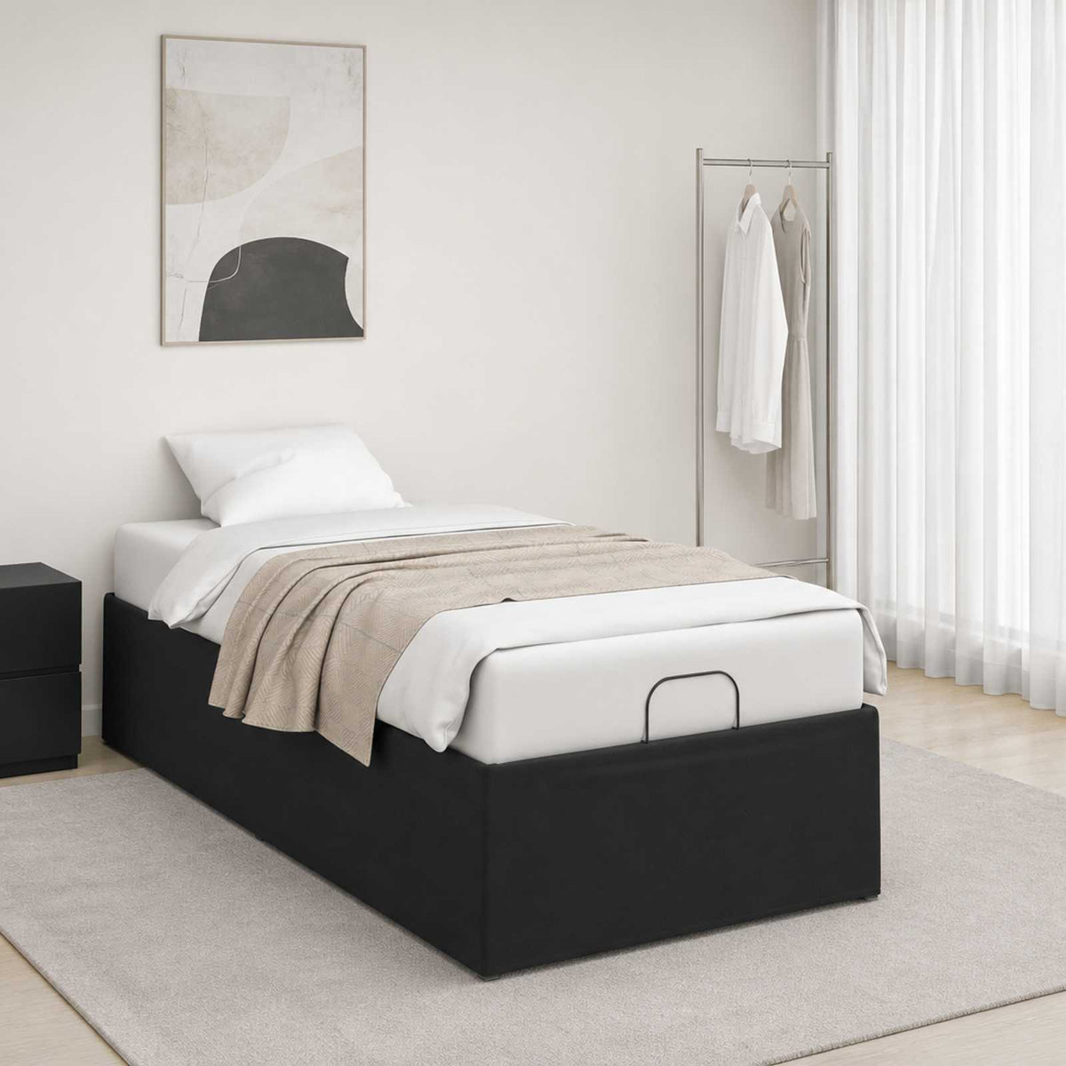 vidaXL Electric Adjustable Bed Frame Black 200 x 80 x 33.5 cm Steel 4