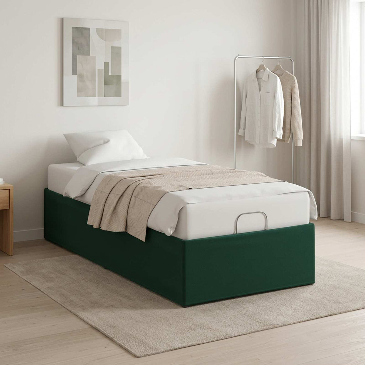 vidaXL Electric Adjustable Bed Frame Forest Green 200 x 90 x 33.5 cm 1