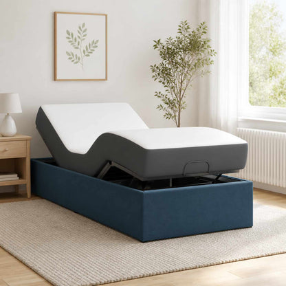 vidaXL Electric Adjustable Bed Frame Blue 200 x 90 x 33.5 cm Steel 1