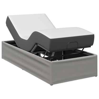vidaXL Electric Adjustable Bed Frame Light Grey 200 x 80 x 33.5 cm 3