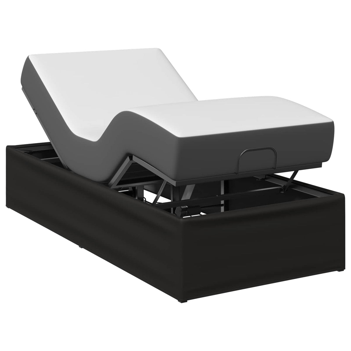 vidaXL Electric Adjustable Bed Frame Black 200 x 90 x 33.5 cm Steel 3