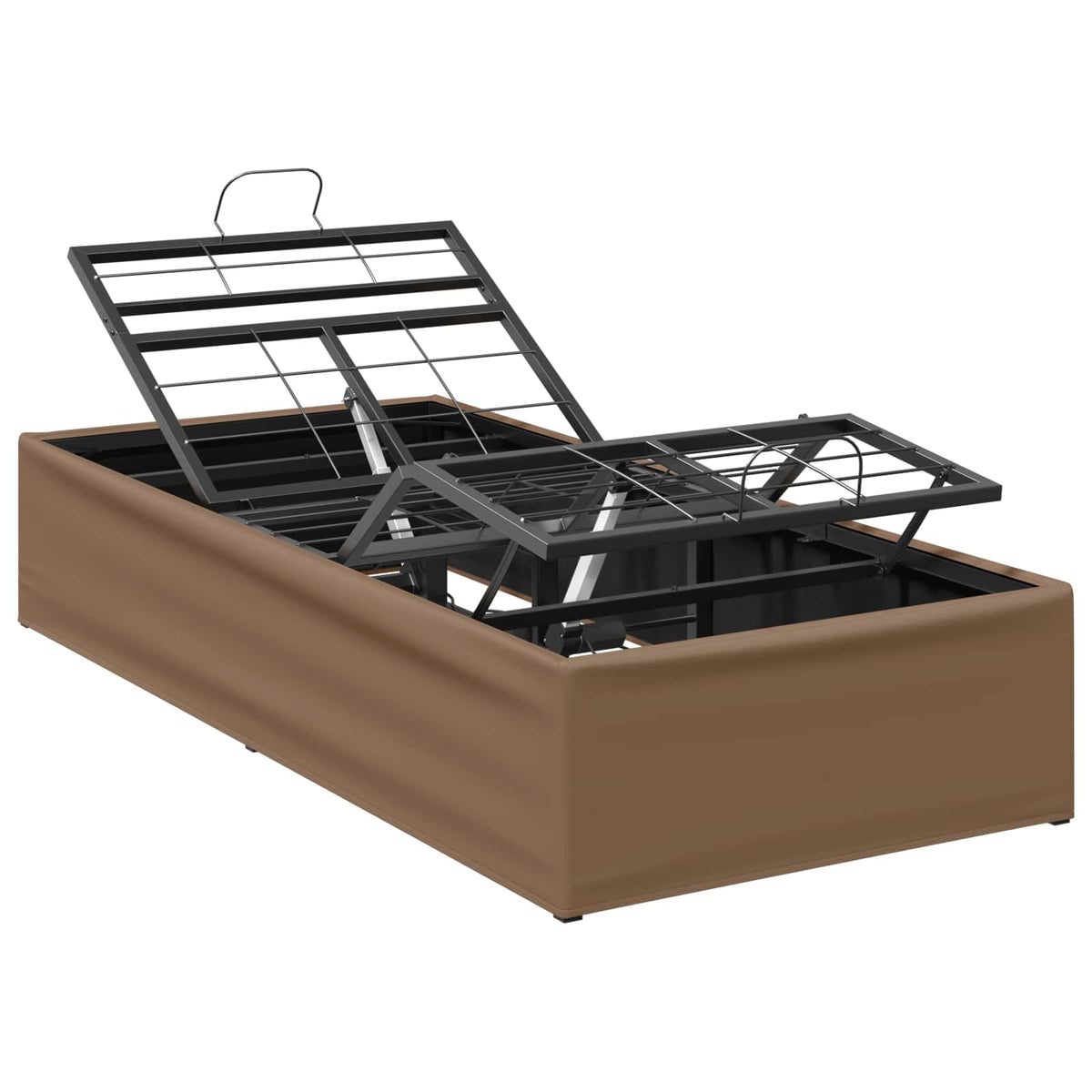 vidaXL Electric Adjustable Bed Frame Tan 200 x 90 x 33.5 cm Steel 2