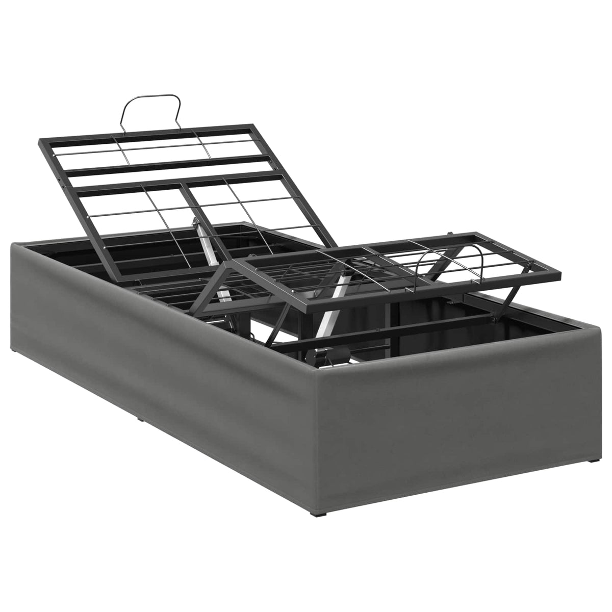 vidaXL Electric Adjustable Bed Frame Dark Grey 200 x 90 x 33.5 cm 2