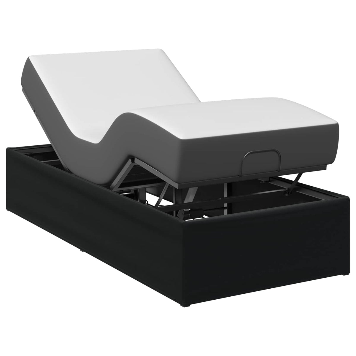 vidaXL Electric Adjustable Bed Frame Black 200 x 90 x 33.5 cm Steel 3