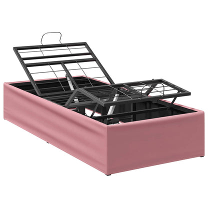 vidaXL Electric Adjustable Bed Frame Pink 200 x 90 x 33.5 cm Steel 2