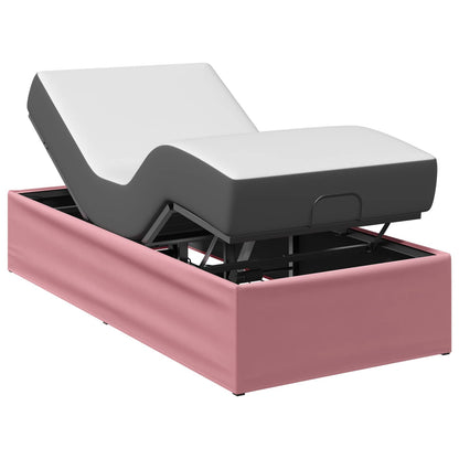 vidaXL Electric Adjustable Bed Frame Pink 200 x 90 x 33.5 cm Steel 3