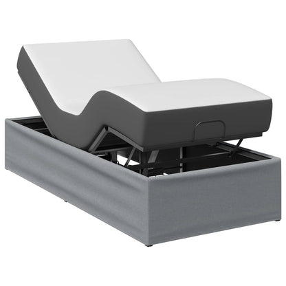 vidaXL Electric Adjustable Bed Frame Light Grey 200 x 100 x 33.5 cm 3