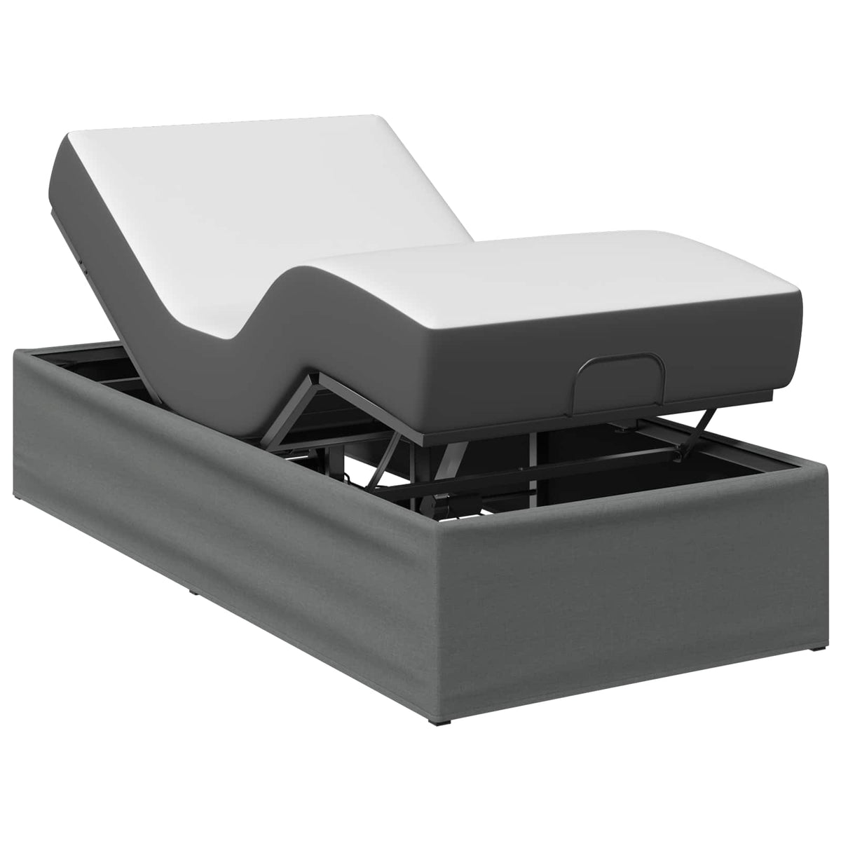 vidaXL Electric Adjustable Bed Frame Dark Grey 200 x 100 x 33.5 cm 3