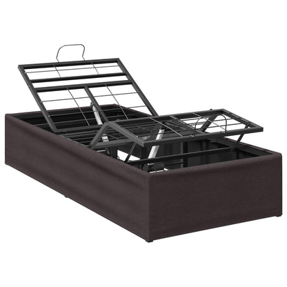 vidaXL Electric Adjustable Bed Frame Brown 200 x 100 x 33.5 cm Steel 2