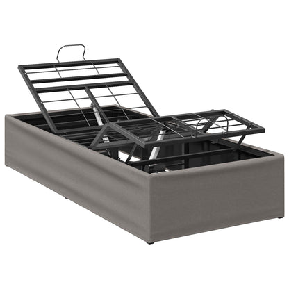 vidaXL Electric Adjustable Bed Frame Taupe 200 x 100 x 33.5 cm Steel 2