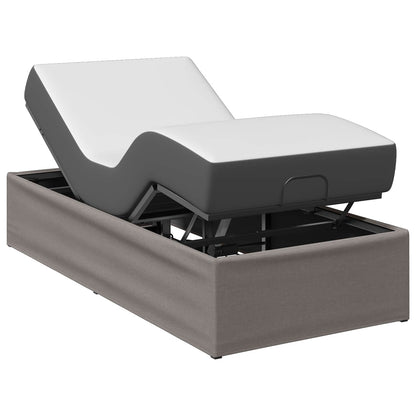 vidaXL Electric Adjustable Bed Frame Taupe 200 x 100 x 33.5 cm Steel 3