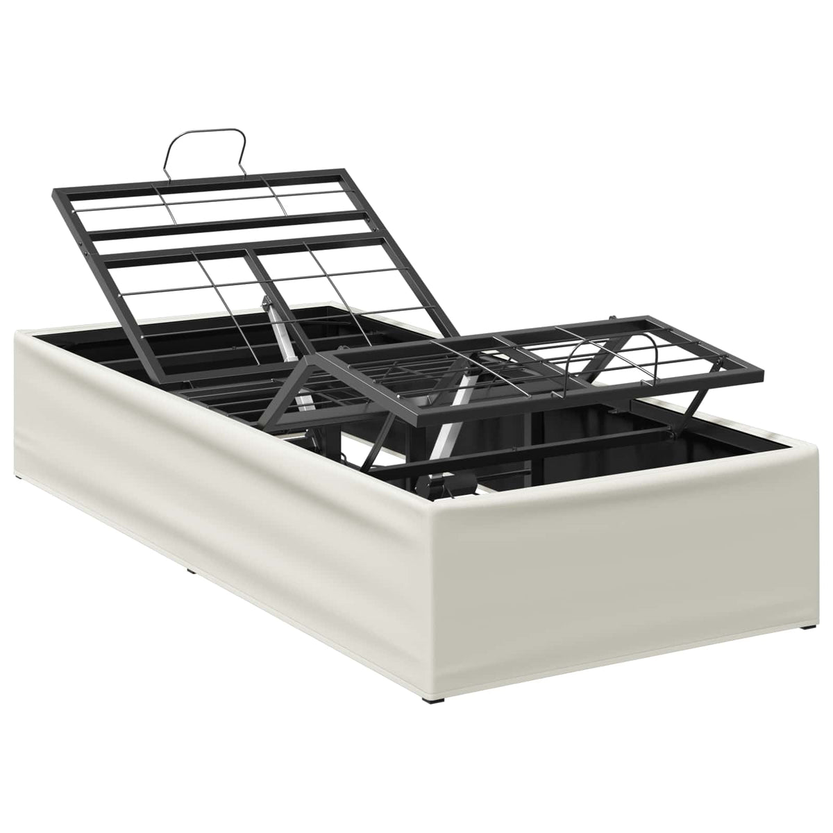 vidaXL Electric Adjustable Bed Frame White 200 x 100 x 33.5 cm Steel 2