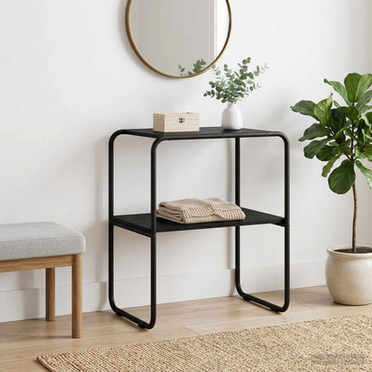 Console Table 100 x 42.5 x 70 cm Engineered Wood Black oak