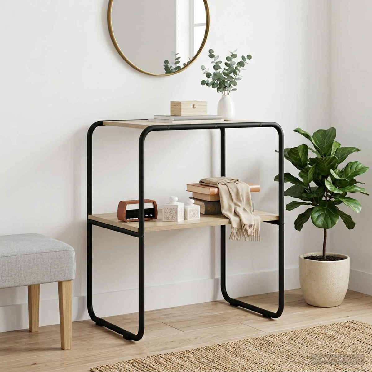 Console Table 100 x 42.5 x 70 cm Engineered Wood Sonoma oak