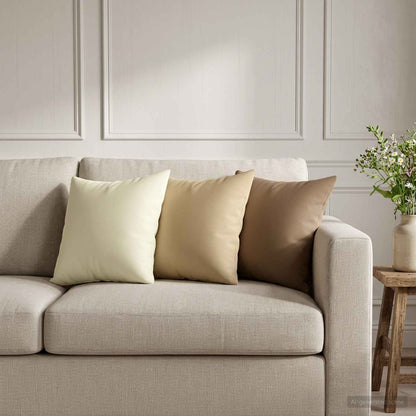 Throw Pillow HEERLEN Polyester 6 pcs 40 x 40 cm Beige