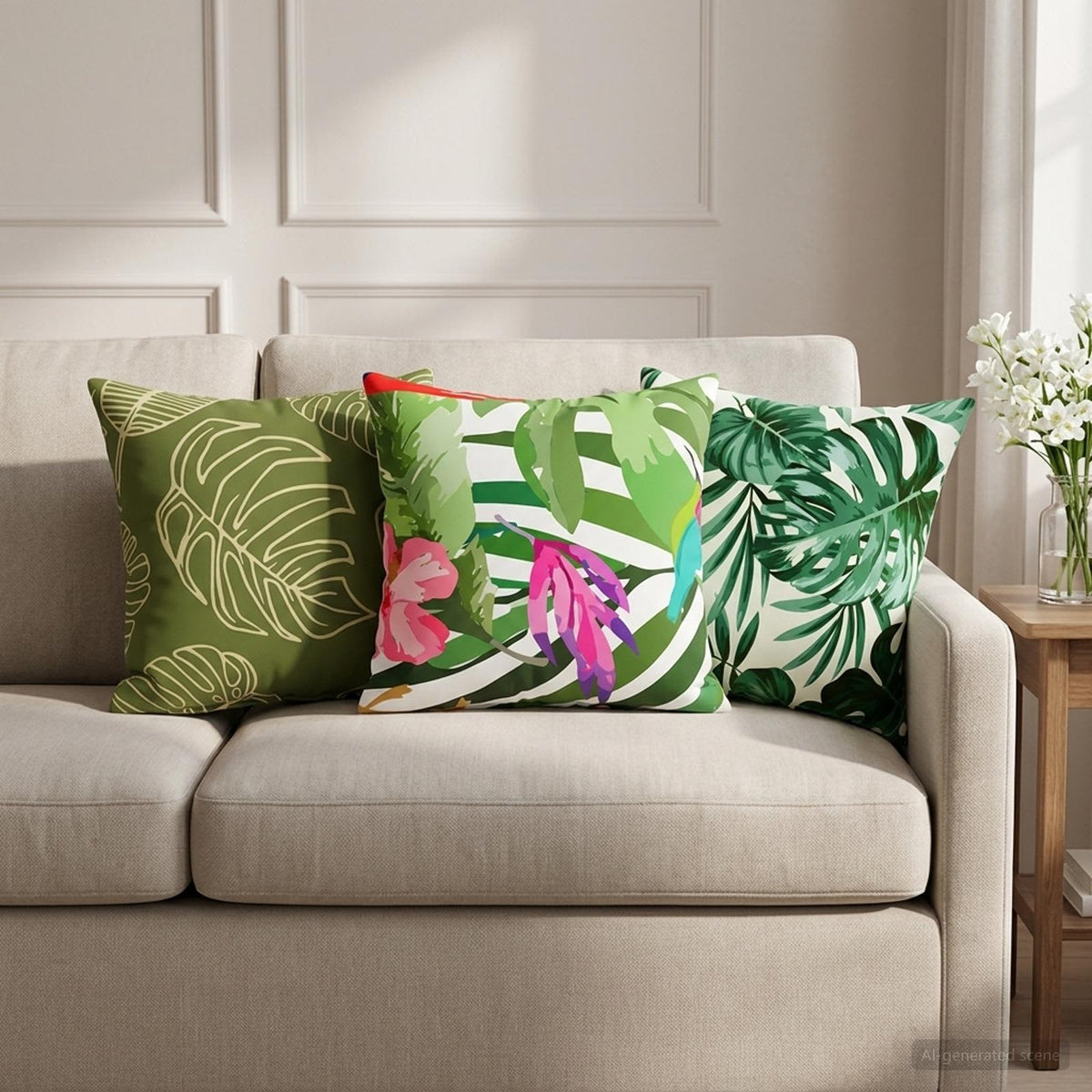 Throw Pillow HEERLEN Polyester 6 pcs 40 x 40 cm Multicolour