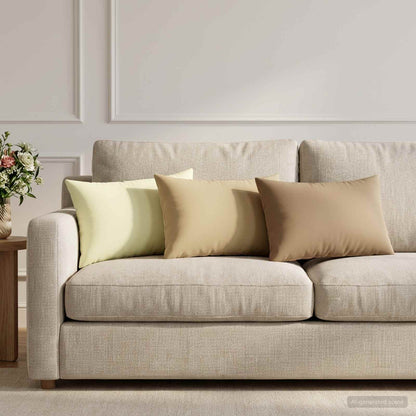 Throw Pillow HEERLEN Polyester 6 pcs 40 x 60 cm Beige
