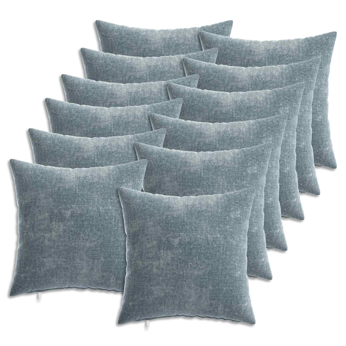 Cushion Cover 6 pcs HEERLEN Basic Light Blue 40 x 40 cm
