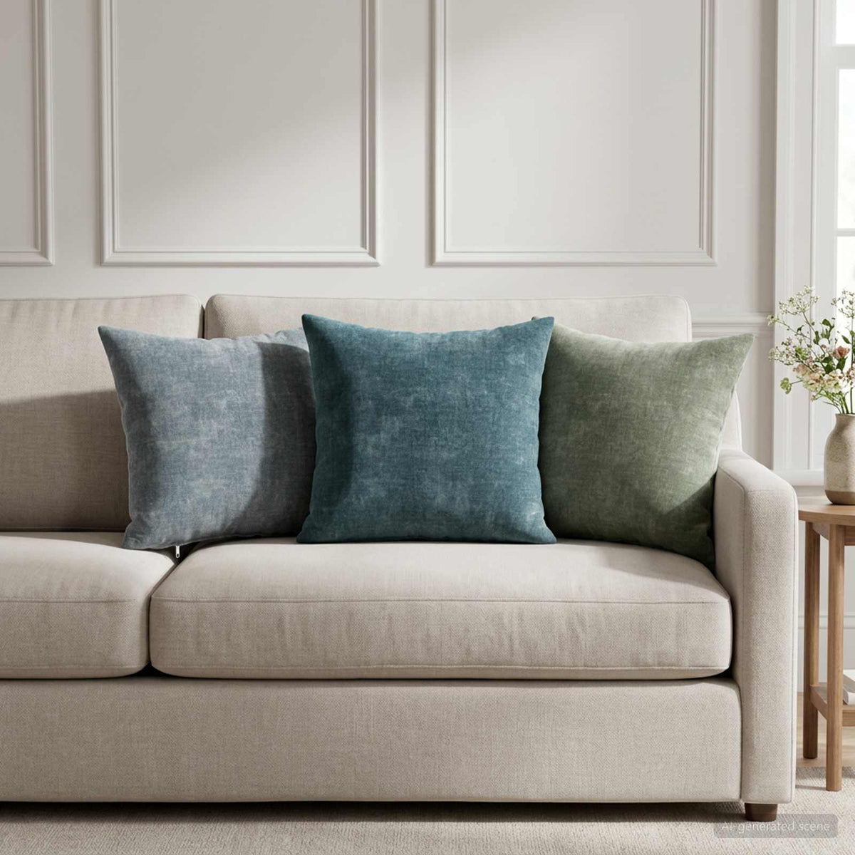 Cushion Cover 6 pcs HEERLEN Basic Light Blue 40 x 40 cm