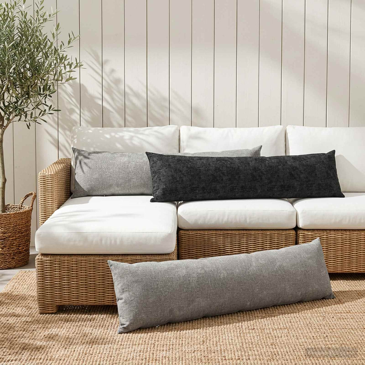 vidaXL Throw Pillow HEERLEN 2 pcs 40 x 145 cm