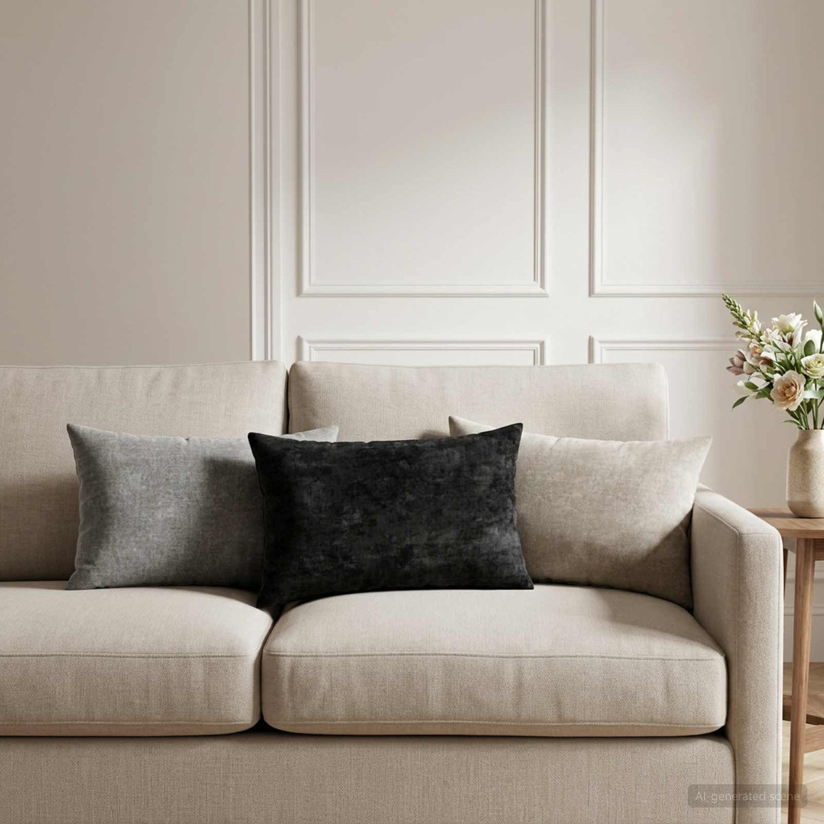 vidaXL Throw Pillow 6 pcs HEERLEN Light Grey 40 x 60 cm 1