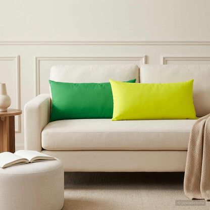 Throw Pillow HEERLEN Polyester 6 pcs 40 x 80 cm Bright green