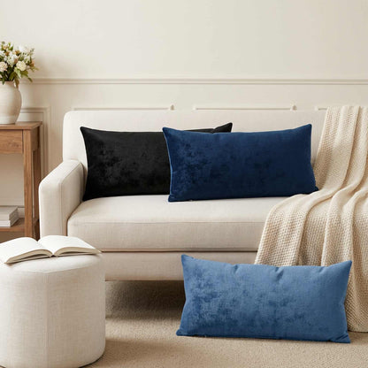vidaXL Cushion Cover 12 pcs HEERLEN Light Blue 40 x 80 cm Flannel 1