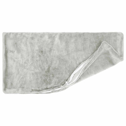 vidaXL Cushion Cover 12 pcs HEERLEN Light Grey 40 x 80 cm Flannel 4