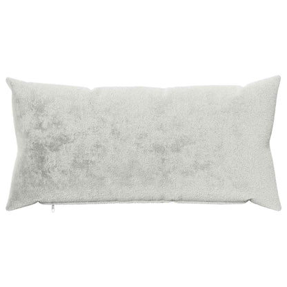 vidaXL Cushion Cover 12 pcs HEERLEN Light Grey 40 x 80 cm Flannel 3