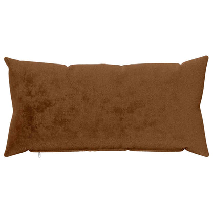 vidaXL Cushion Cover 12 pcs HEERLEN Light Brown 40 x 80 cm Flannel 3