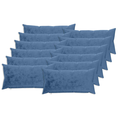 vidaXL Cushion Cover 12 pcs HEERLEN Light Blue 40 x 80 cm Flannel 2