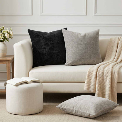 vidaXL Throw Pillow 6 pcs HEERLEN Anthracite 50 x 50 cm 1
