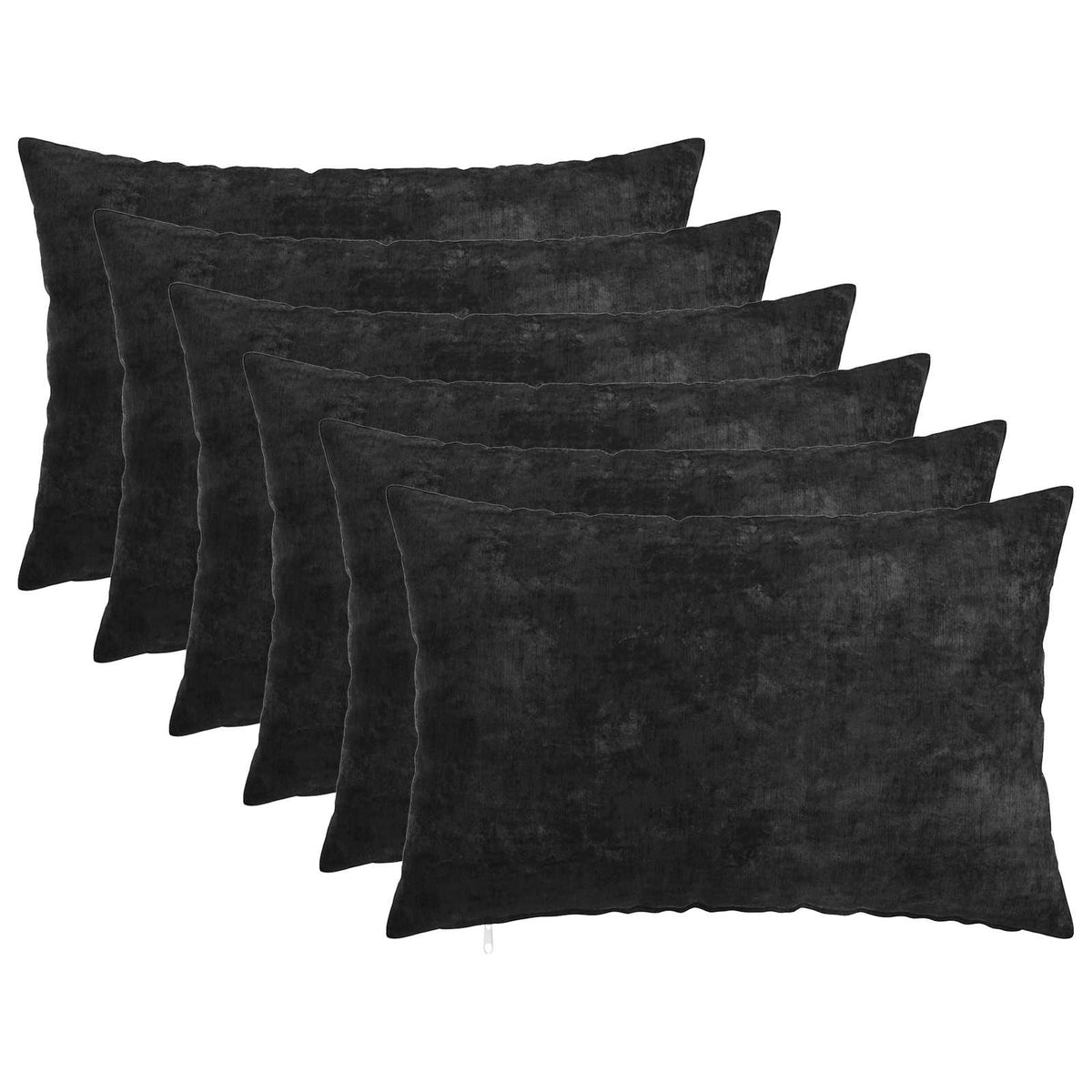 vidaXL Cushion Cover 6 pcs HEERLEN Anthracite 50 x 70 cm 2